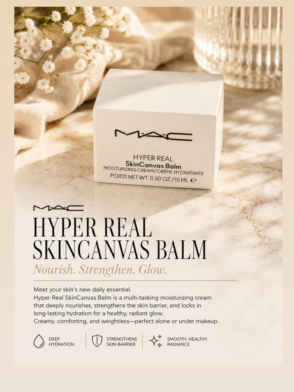 MAC Cosmetics Hyper Real SkinCanvas Balm - White and Cream Packaging